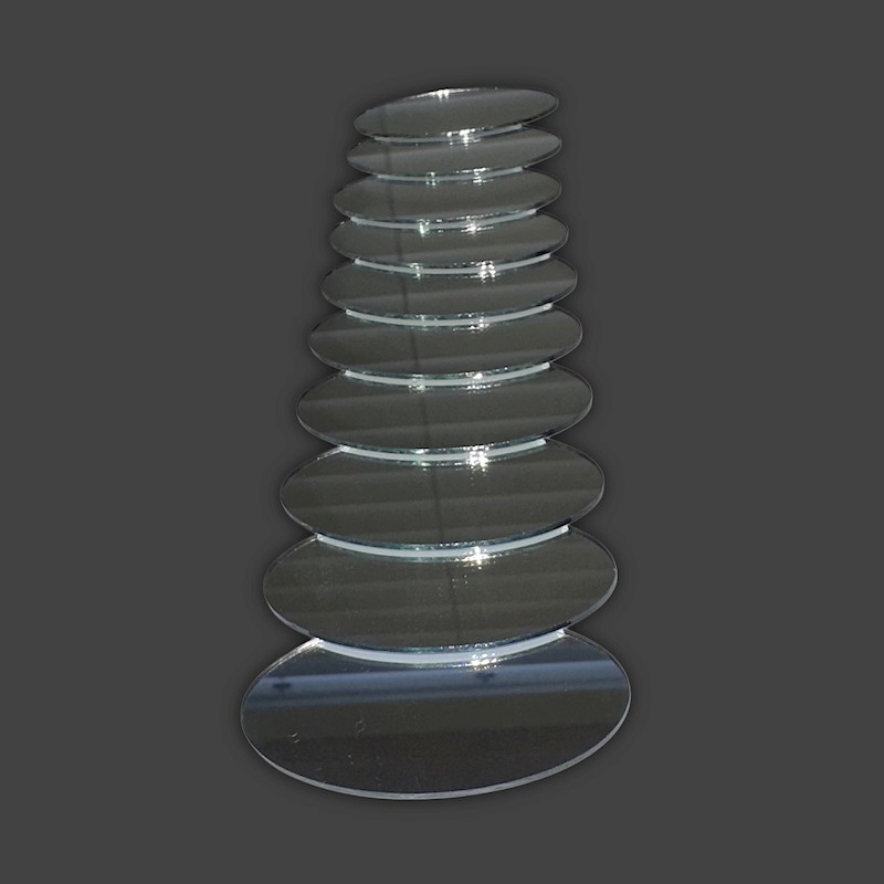 2" Small Oval Mirrors (10 Pieces)