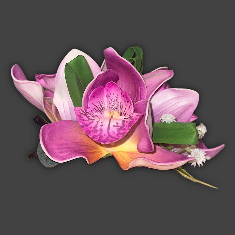 3-Cymbidium Orchid Clip