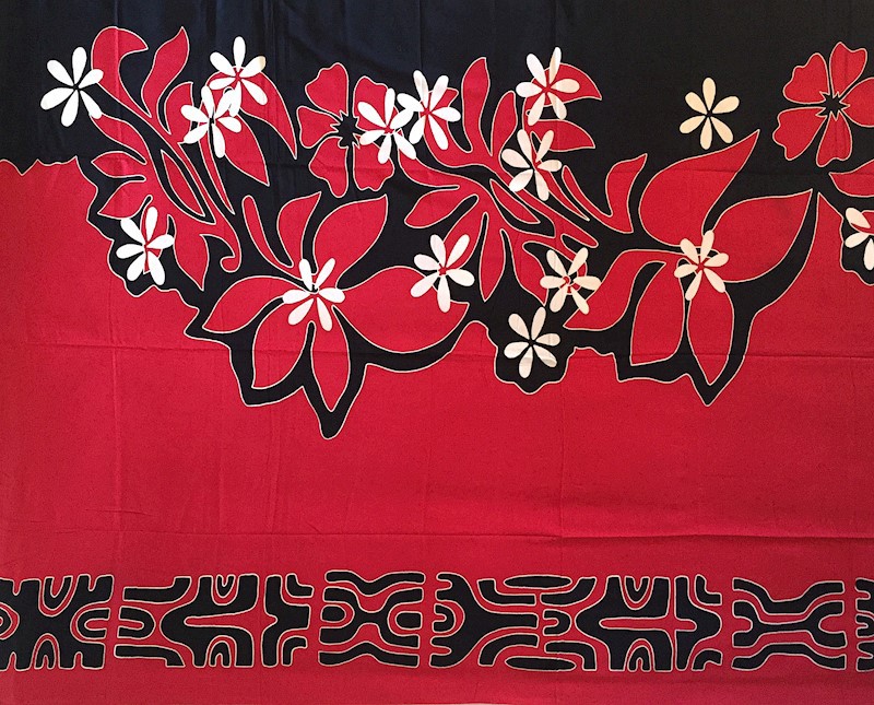 Arabesque Tahitian Rayon Pareu