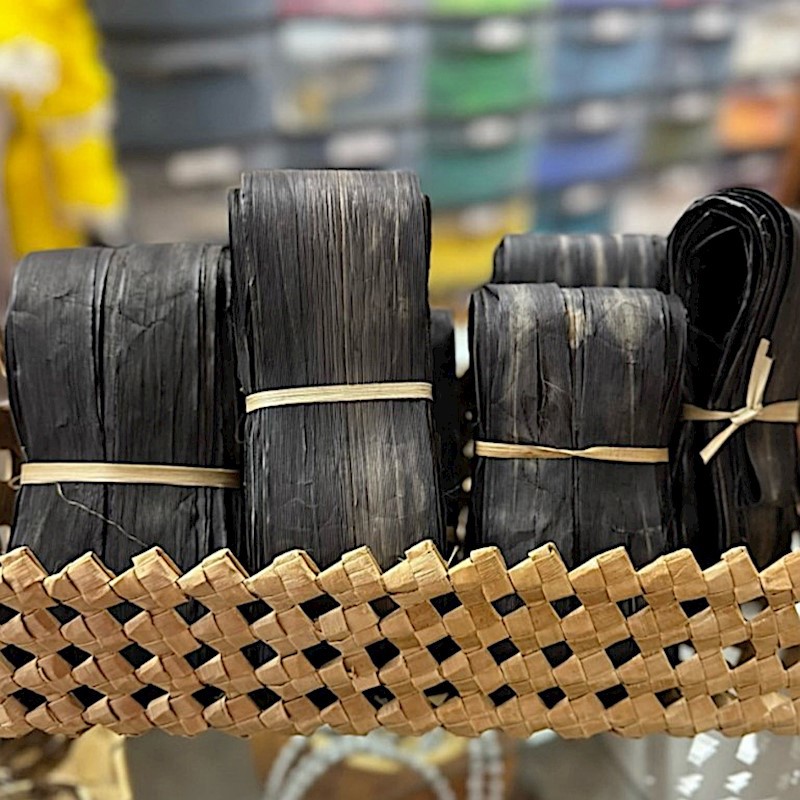 Black Lauhala Strips