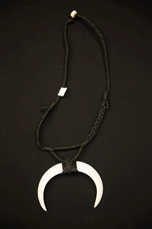 Double Boar's Tusk Necklace