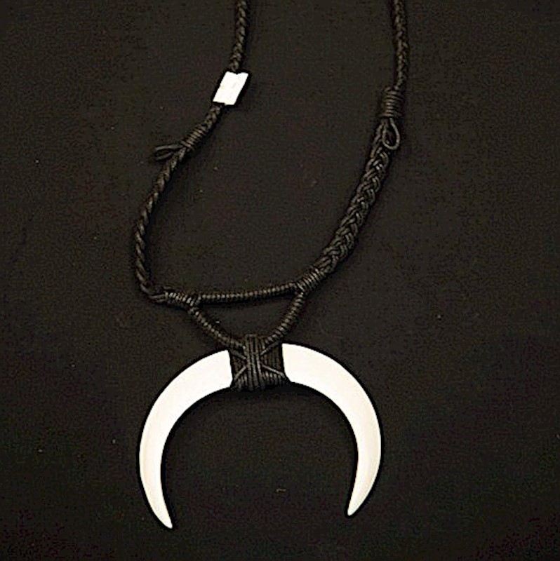 Double Boar's Tusk Necklace