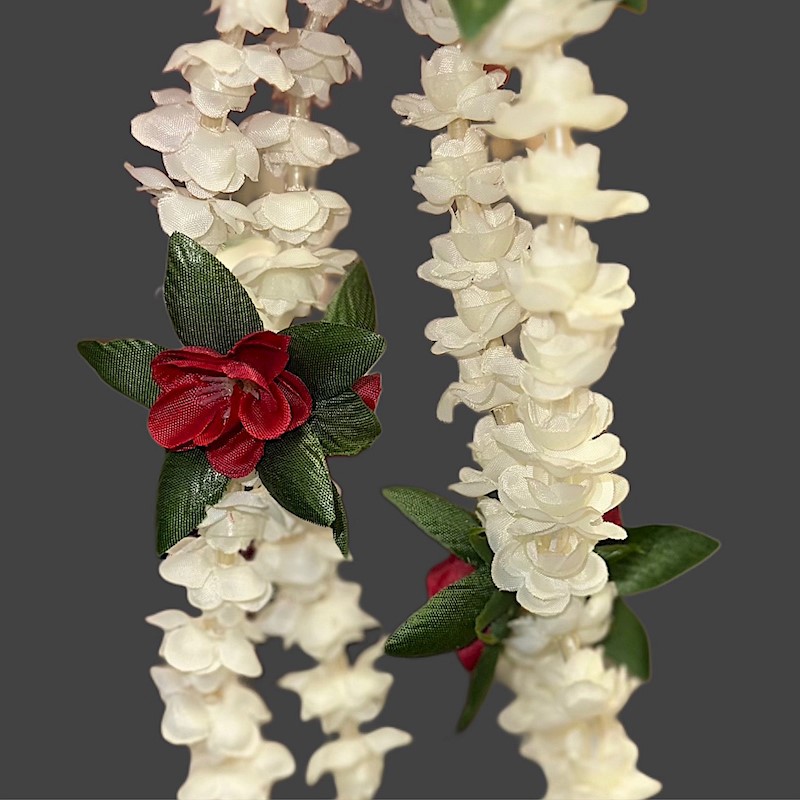 Double Strand Pikake w/ Rose Headband