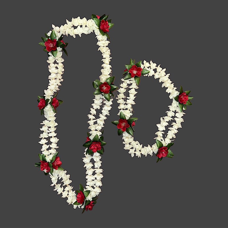 Double Strand Pikake w/ Rose Headband