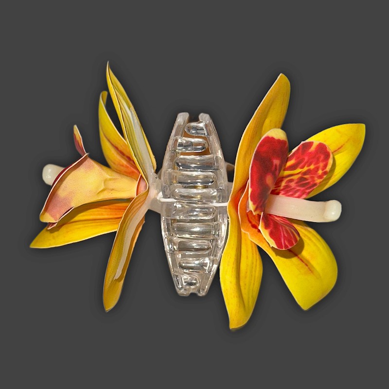 Extra Small Orchid Claw Clip