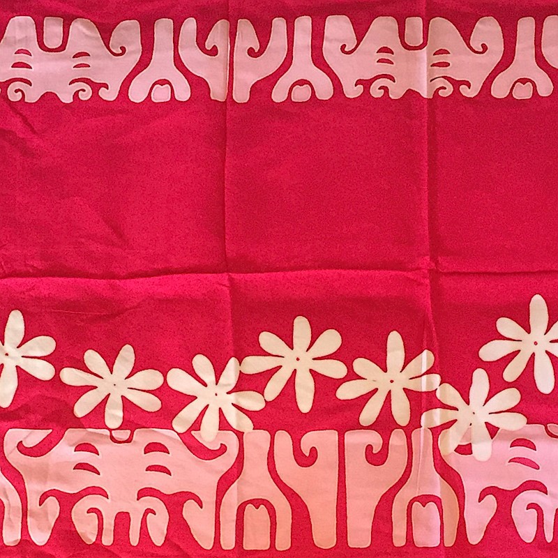 Half-Size Tahitian Print Pareu
