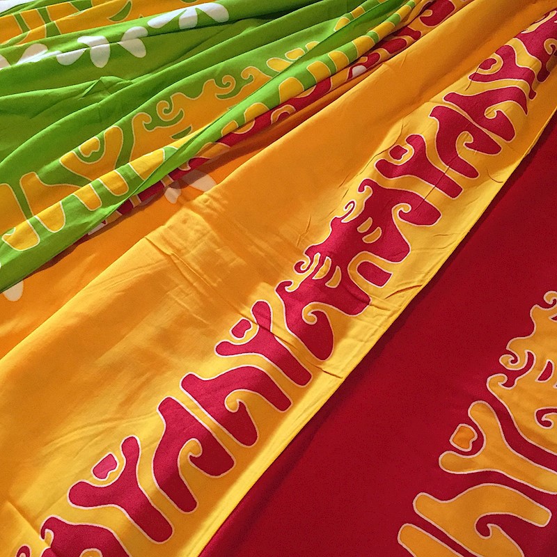Half-Size Tahitian Print Pareu