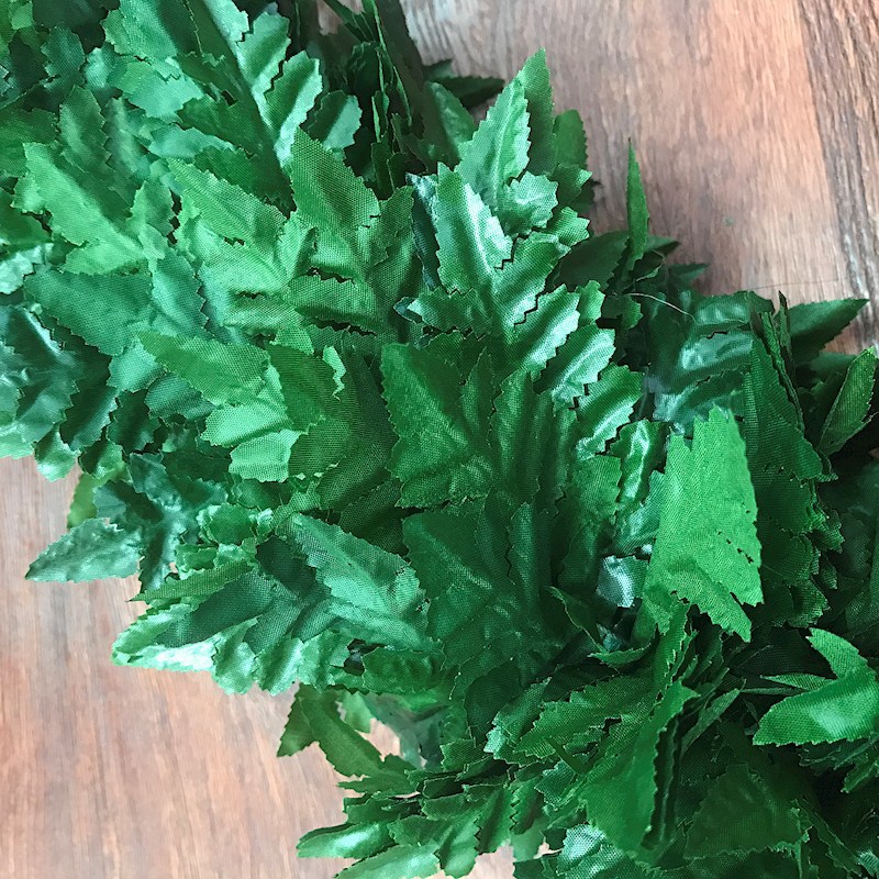 Leather Fern Lei Po'o