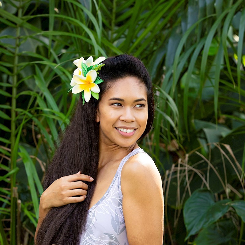 Plumeria Foam Clip