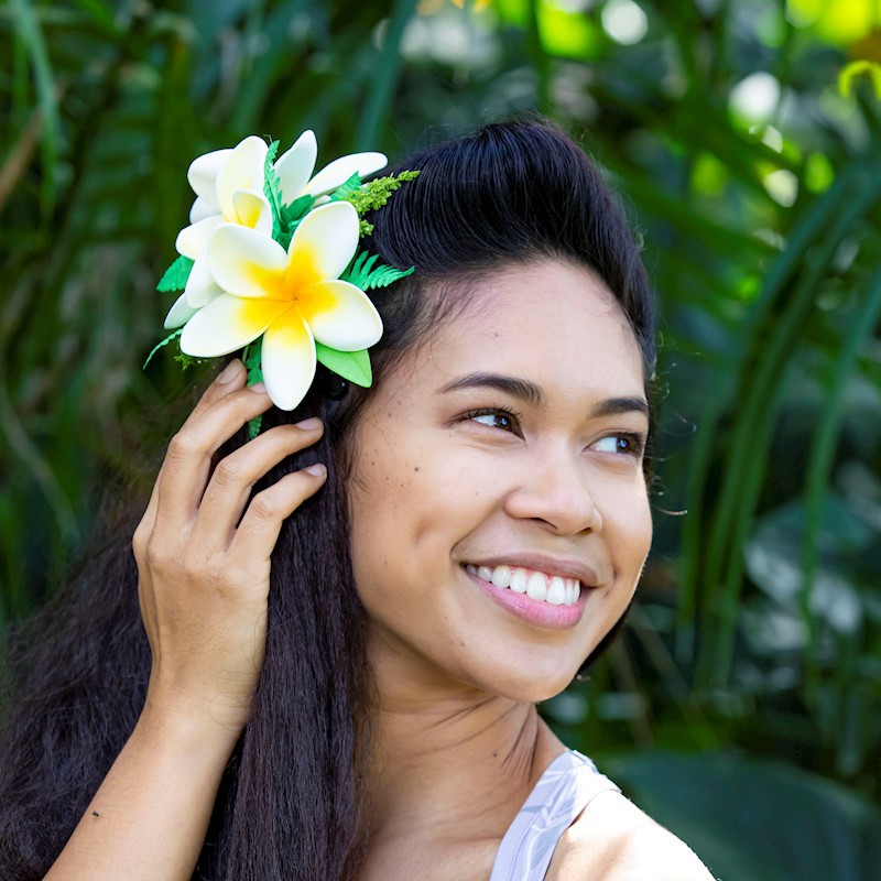 Plumeria Foam Clip