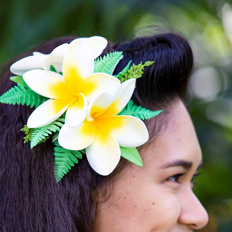 Plumeria Foam Clip