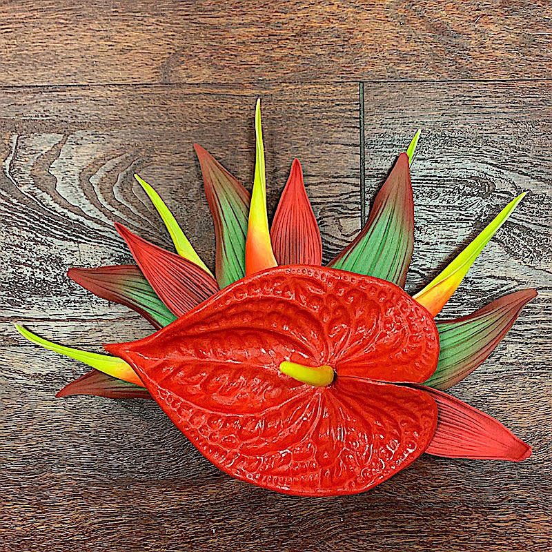 Red Anthurium Clip