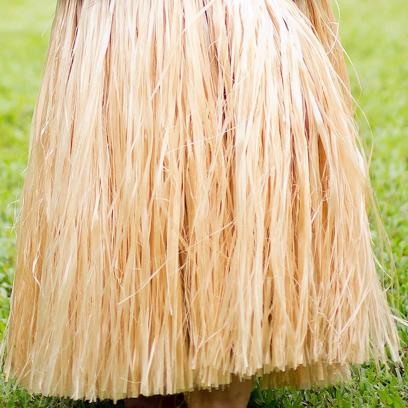 Tahitian Hau Skirt (More') - Natural
