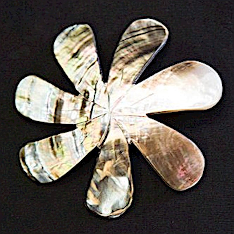 Tiare Flower Mother of Pearl Shell
