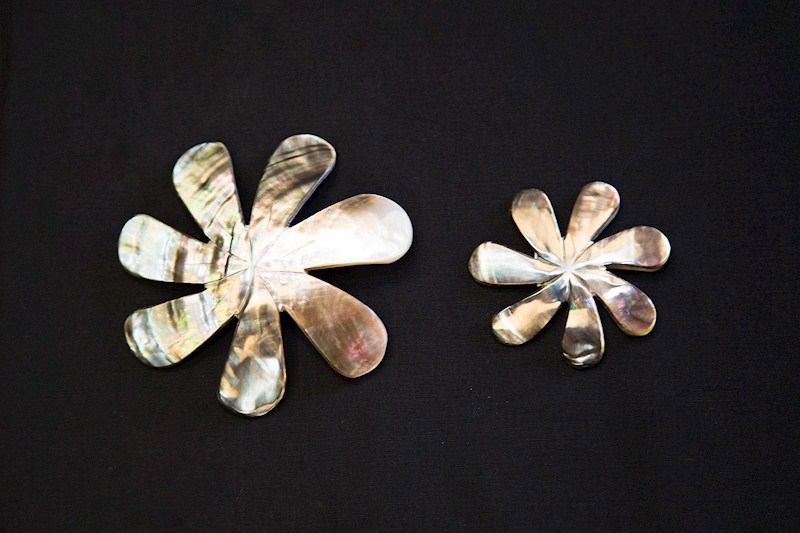Tiare Flower Mother of Pearl Shell