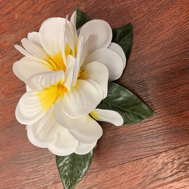 Tutu Plumeria Clip