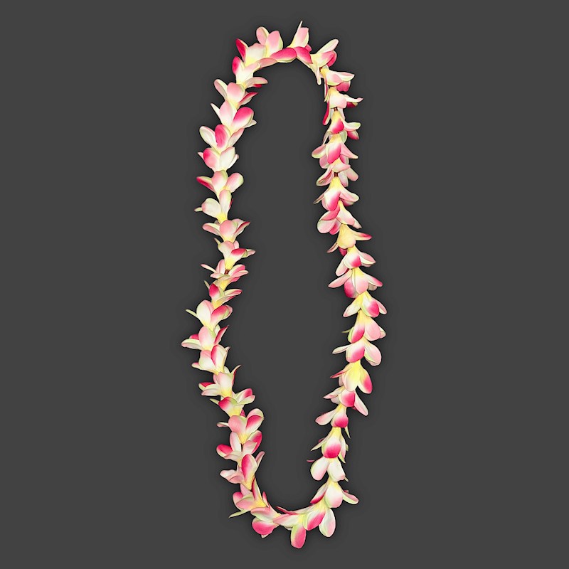 Yellow or Pink Plumeria Lei  - "Real Looking"