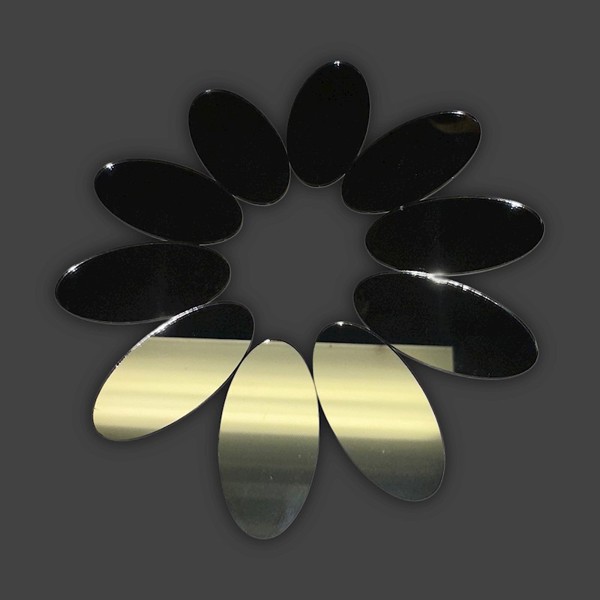 2" Small Oval Mirrors (10 Pieces)