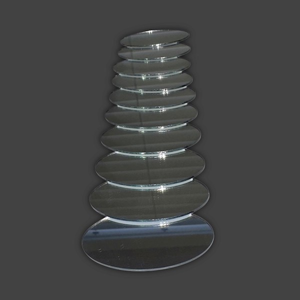 2" Small Oval Mirrors (10 Pieces)