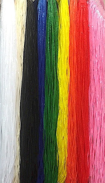 Decorated Artificial Two-Color Banded Skirt - Triple Layer