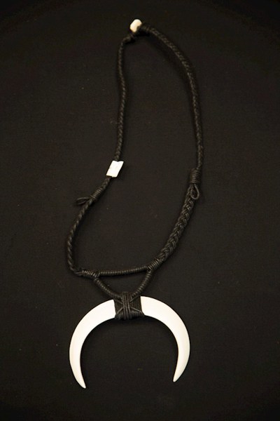 Double Boar's Tusk Necklace