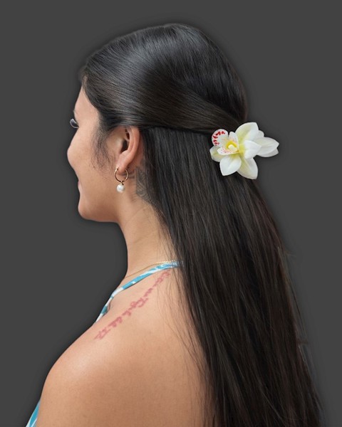 Extra Small Orchid Claw Clip