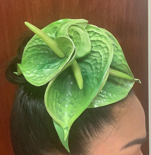 Green Anthurium Clip