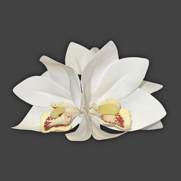 Large Orchid Claw Clip