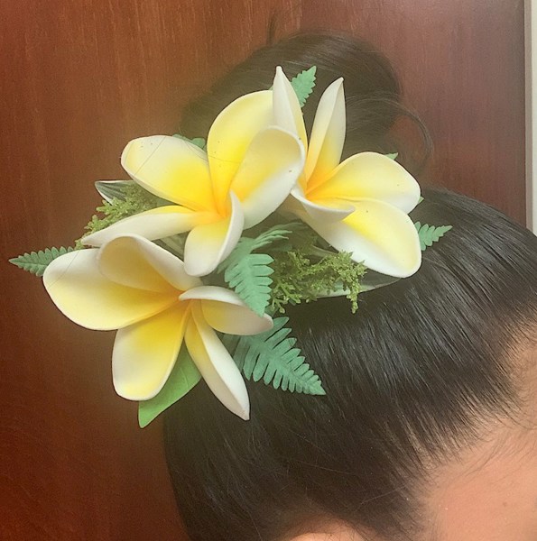 Plumeria Foam Clip