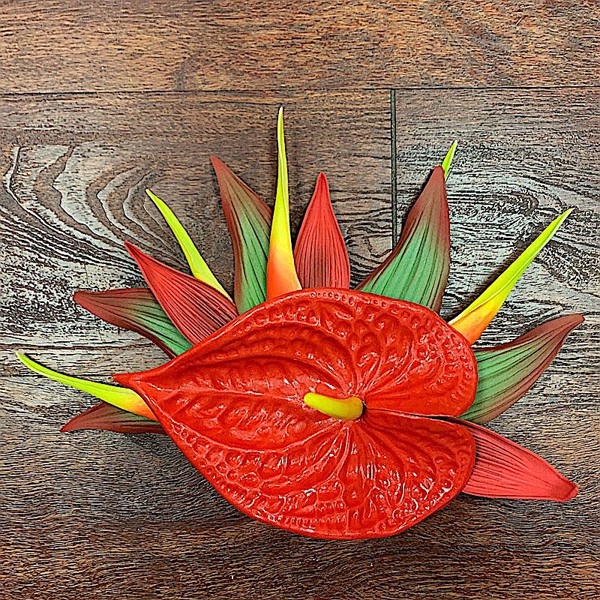 Red Anthurium Clip