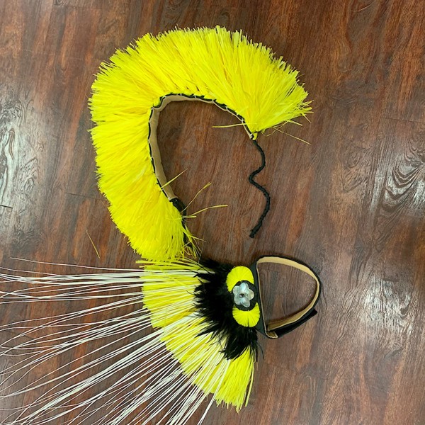Tahitian Costume Bundle: Small Side Headpiece with Tie Hipband