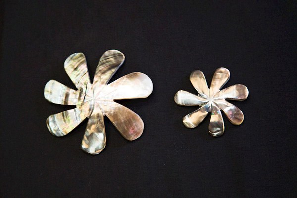 Tiare Flower Mother of Pearl Shell